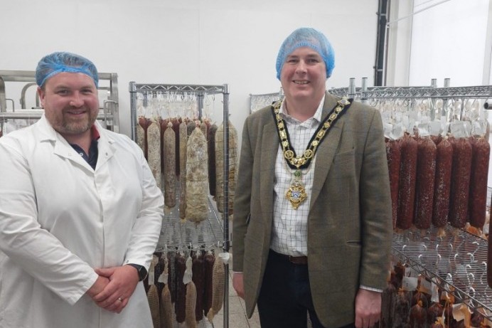 Mayor visits Corndale Farm outside Limavady