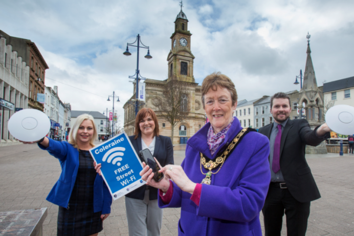 Free On Street WiFi provides a digital boost for Coleraine 