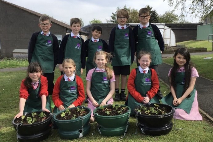 Pupils create fantastic floral displays ahead of Coleraine’s Britain in Bloom judges’ visit
