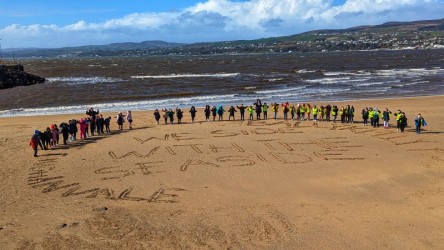 School children team up for Magilligan beach project
