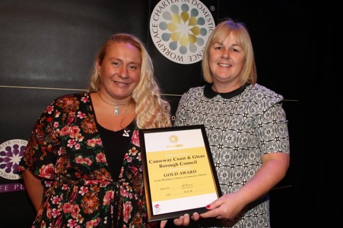 Causeway Coast and Glens Borough Council receives gold award for domestic abuse policy