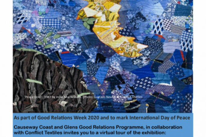 Virtual tour of Conflict Textiles exhibition to take place during Good Relations Week